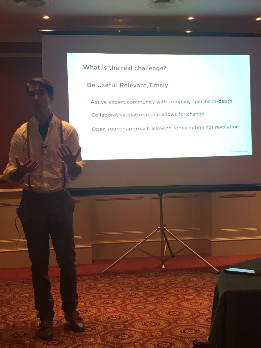 Mubaloo's tweet image. Consultancy Director, JP discussing challenges of implementing a playbook into your organisation #LMForums