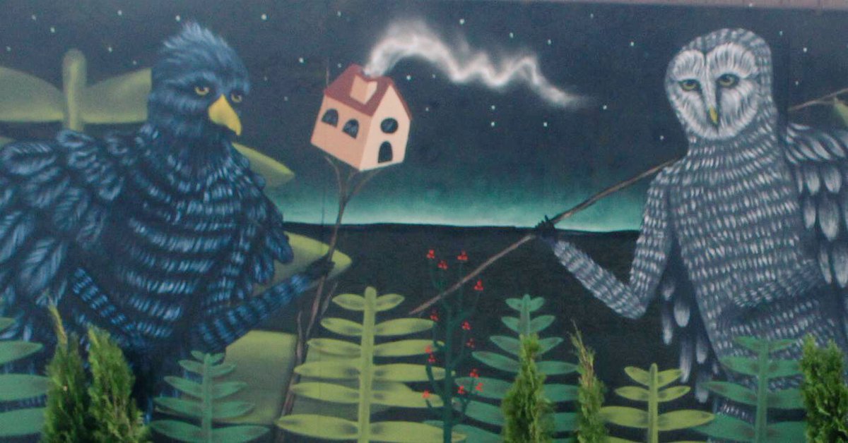 Check out Drew Mosley + Pat Buck's art mural in the @ByWardMarketBIA, at the corner of Dalhousie + York! #WhenInAndaz