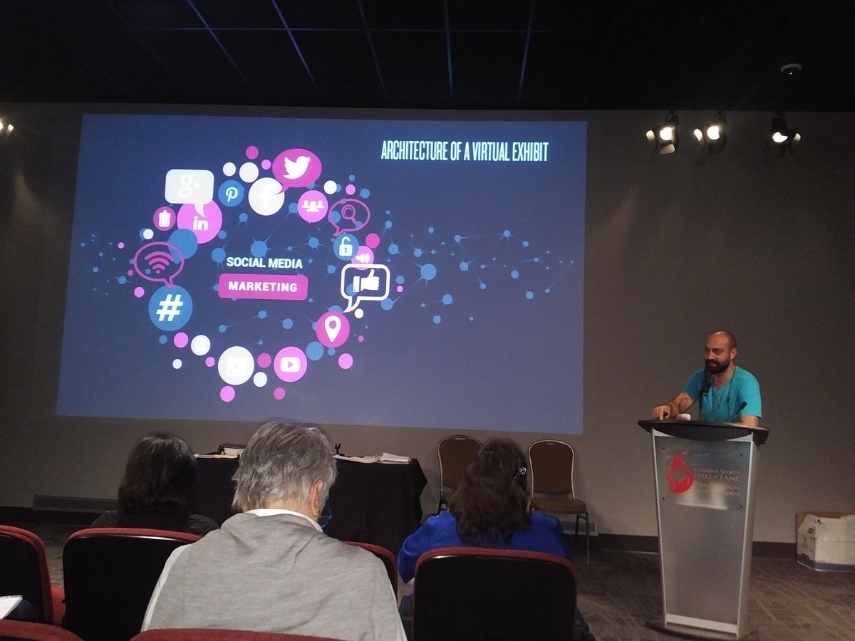 CGHF's tweet image. Loving this session on architecture of a virtual exhibit #ISHAinCalgary @CANsportshall #onlineexhibits