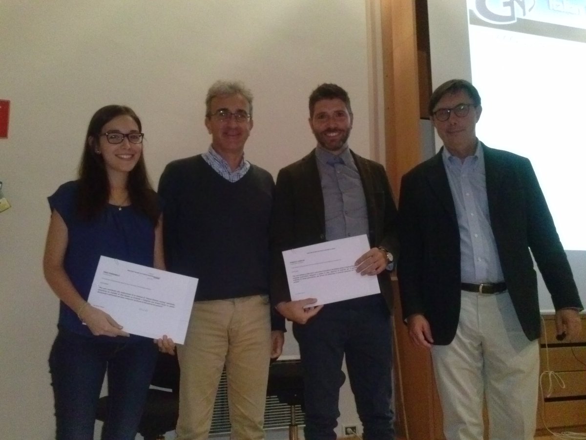The winners of the Marco Ramoni prize for the best PhD thesis in biomedical informatics at the GNB meeting 2016
