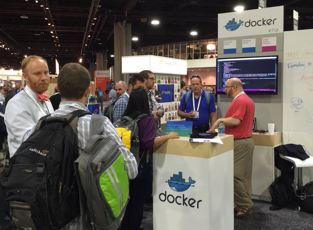 Docker's tweet photo. Sign-up to attend the #Docker #Containers for #Windows16 Session at #MSIgnite| 09/28 @ 2pm Booth #758 >>> https://t.co/6ZgKF35F8Z https://t.co/emlC00Q3mW