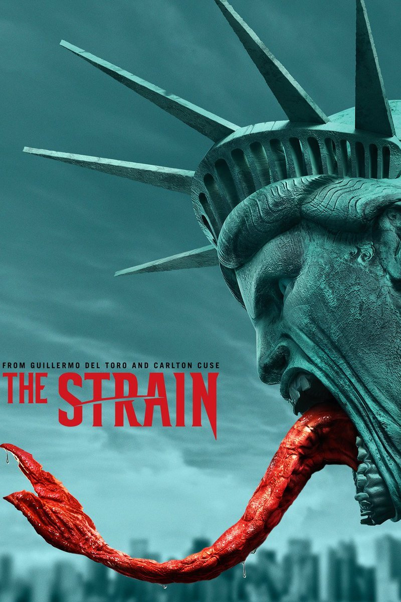 Pp_CineTV's tweet photo. The Strain debutó en julio del 2014 y está basada en la trilogía del best seller del mismo nombre, de la autoría de Del Toro y Hogan. https://t.co/j6YdsuOik9
