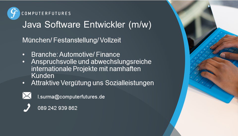 Laura_IT_Rec's tweet image. #Stellenangebot #Java #Javaentwickler #München #Festanstellung