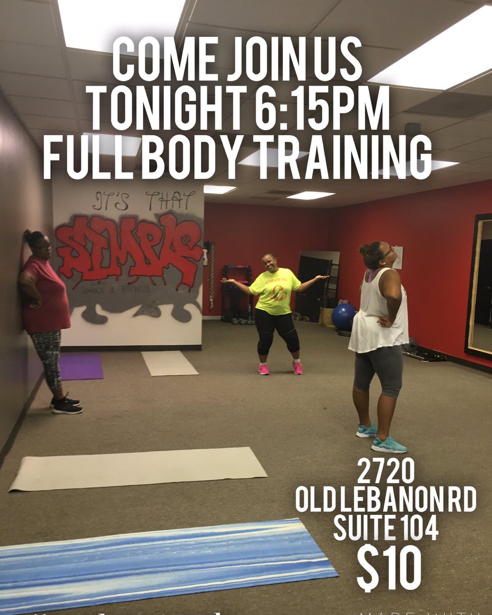 unpackedbags's tweet photo. Come get some Full Body work with me!!! TONIGHT 6:15pm 2720 Old Lebanon Rd. Suite 104 #itsthatsimple https://t.co/8lJQhdV9oL