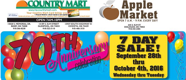 Help us celebrate 70 years with a 10 for $10 sale! See all the ways you can save at bit.ly/1IhxG4C