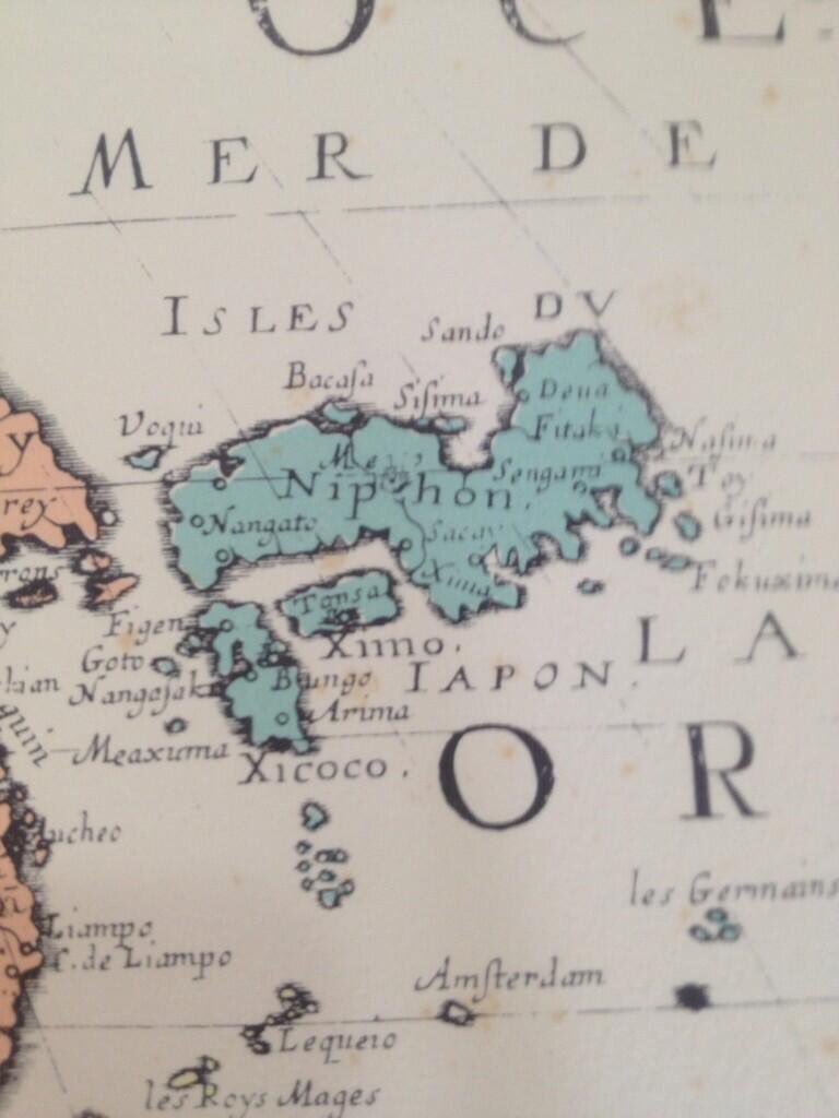 地図フリーク على تويتر 海は青い フランス製世界地図を見てみた 1650年製では無色 私のユーザーアイコンです 1748年製も同じだった 1778年には青くなっていた 古地図