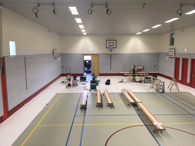 Novawall's tweet photo. Akoestische verbetering Sporthal #Obs Oog in Al #Utrecht, spectaculaire verbetering nagalmtijd. https://t.co/qkBpXuIYVz