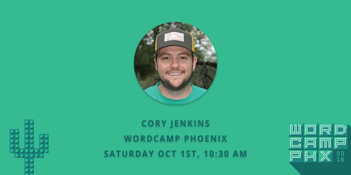 AspenGroveLLC's tweet image. Our very own Cory Jenkins will be speaking at @PHXWordCamp this weekend! Catch Cory’s talk at 10:30 on Saturday! ow.ly/unr6304DZUa
