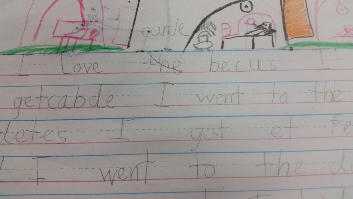 jaball2255's tweet photo. Crossing out our mistakes, no time to erase! #wwforneyisd
#1stgradewritersworkshop https://t.co/yCv5doxliz