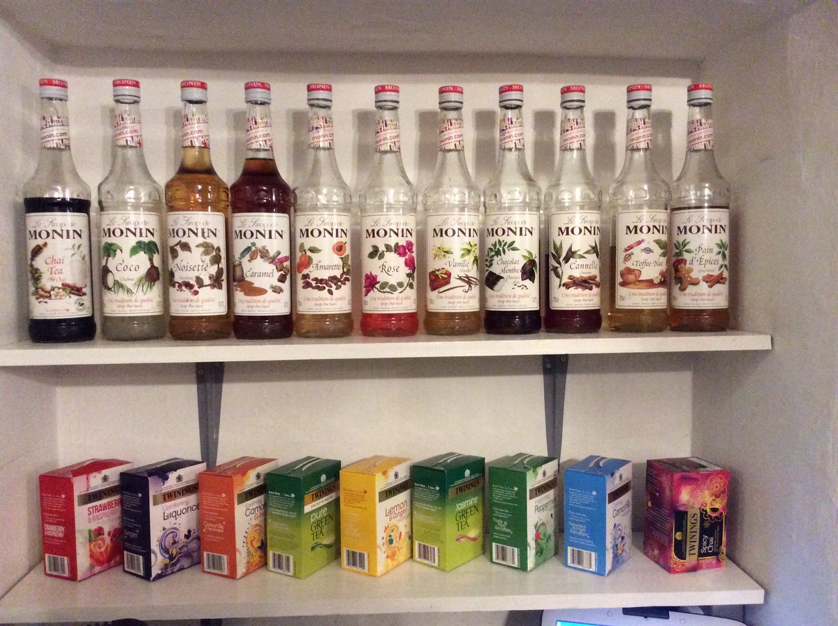 We have plenty of #monin syrups to add to coffee &amp; hot chocolate, or if coffees not your thing try a @TwiningsTeaUK