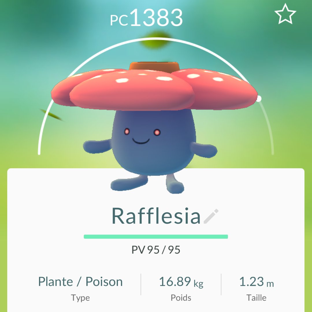 DomWolves's tweet image. Rafflesia l'évolution d'Ortide #pokemongo @PokemonGoCollec