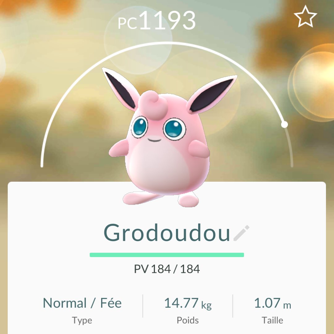 DomWolves's tweet image. Grodoudou l'évolution de Rondoudou #pokemongo @PokemonGoCollec