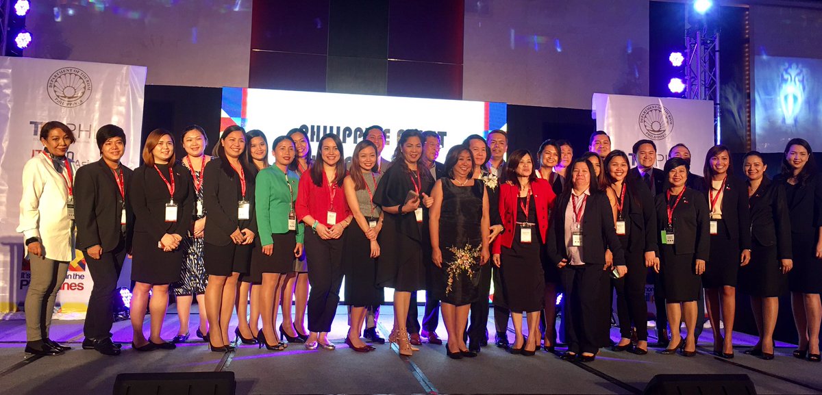 TravelUpdatePH's tweet photo. Team Philippines, it's more fun selling Philippine destinations #ITCMA2016 #CTWAP2016  #MICE https://t.co/ACCkSnNLQn