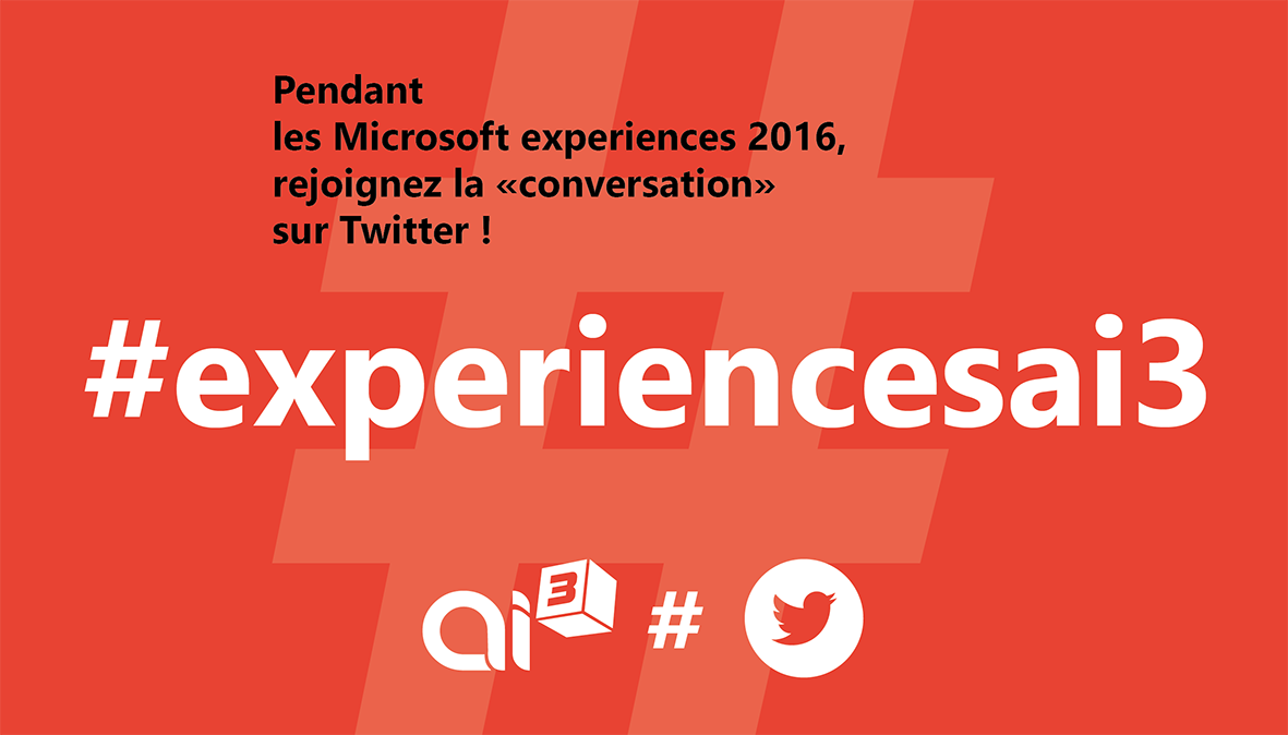 r_u_experienced's tweet photo. Pendant les MS Experiences, suivez la conversation ! #experiencesai3 https://t.co/YvPdsprUTI