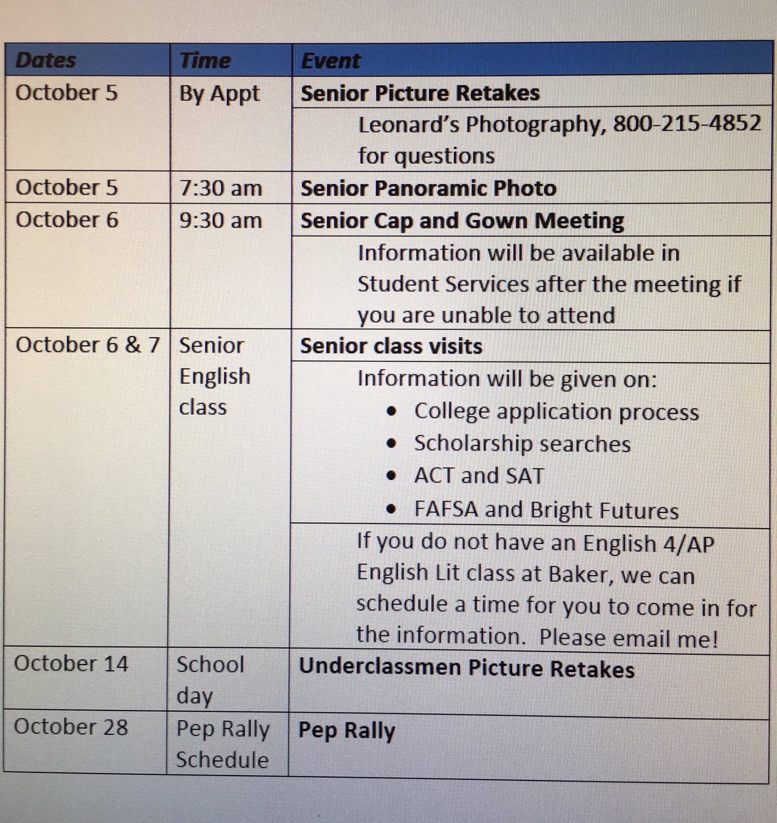 dAlbenas_tweets's tweet photo. Important DE dates!! https://t.co/nAoP8Y1ALt