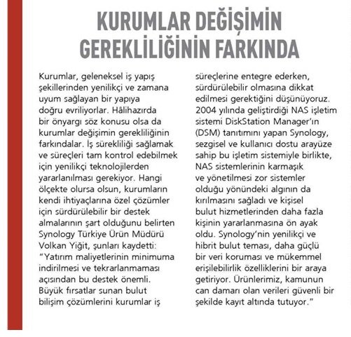 RefleksPR's tweet image. . @Synology #bulut uygulamalarıyla kullanıcılarına konfor sağlıyor @bthaber #CloudSync #GoogleDrive #Dropbox #OneDrive #AmazonCloudDrive #S3