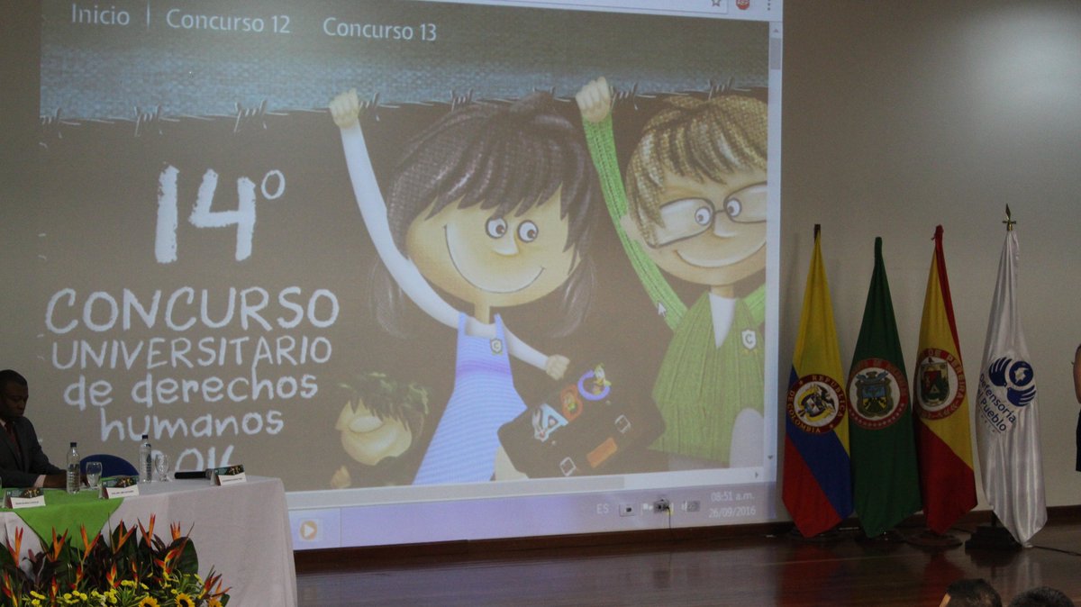 ConcursoU_DDHH's tweet image. Inicio el 14º Concurso Universitario de Derechos Humanos 2016 #CUDH