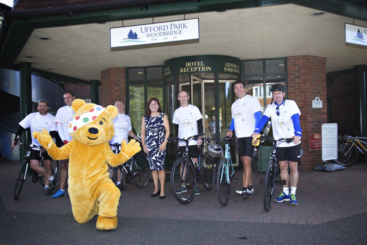 ufford_park's tweet photo. Today we were joined by the cyclists taking part in @EastEnglandP2P helping to raise money for @BBCCiN #EEP2P #pudsey #childreninneed https://t.co/TlOIT6f0Em