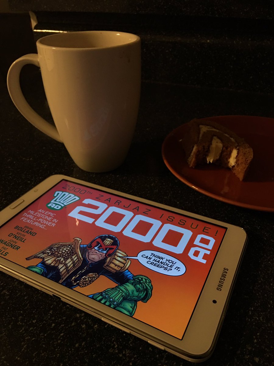 sdaoudi's tweet image. Breakfast with @2000AD #Prog2000