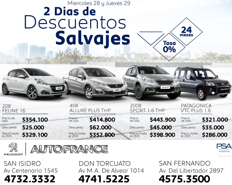 AutofranceARG's tweet photo. Linea especial de financiación sin demostración de ingresos hasta $250.000 a tasa 4,90% anual. Consultanos.
#Autofrance #Peugeot0km https://t.co/rPyzzei1V9