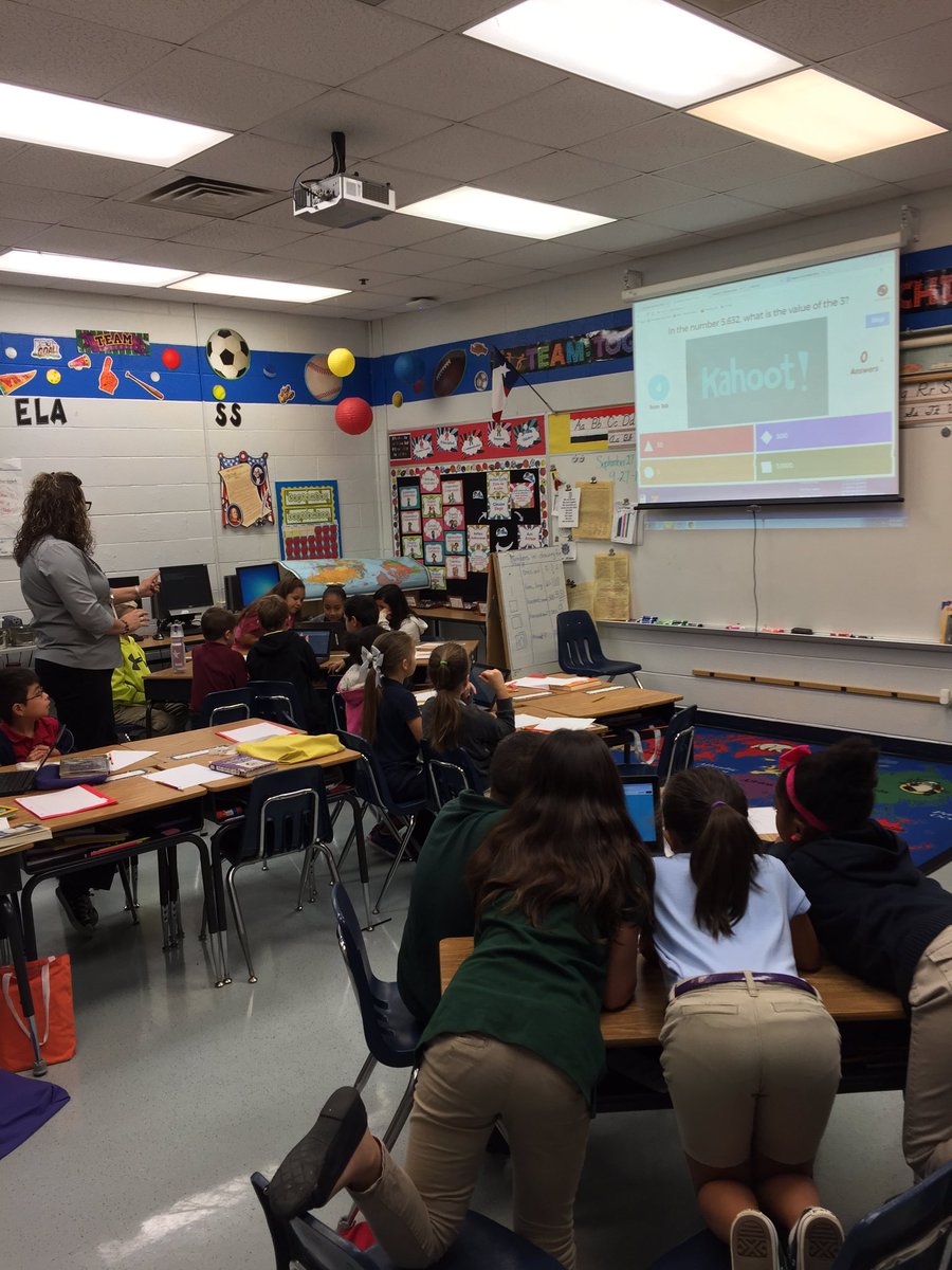 Borman 3rd grade practicing place value with Kahoot!@BormanPYP <a href="/Heart_of_Denton/">TheHeartofDenton</a> <a href="/DentonISDchat/">Denton ISD Chat</a>