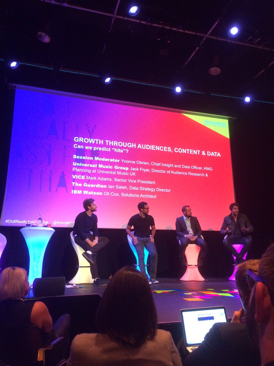 Ace morning at #DidIReallyAskForThat? Panel. Inspired that @ageofaudience first foray into giving people what they wanted was #DrumnBass 👍🏼