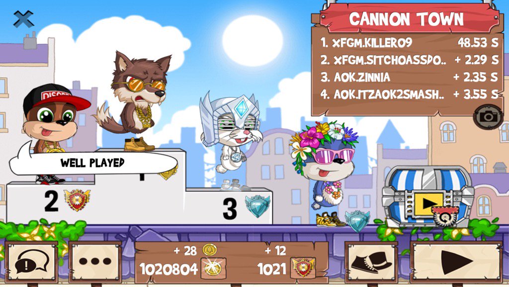 guddachyld's tweet photo. Having a blast @ #funrun2 #killer09 #Zinnia #ItzA0K2Smashx1a https://t.co/ixafJHLwBZ