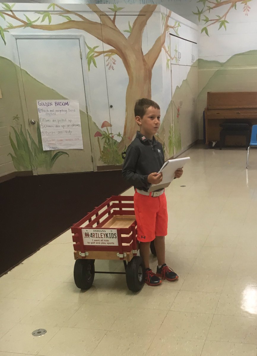 Raised $4,045 playing golf <a href="/RileyKids/">Riley Children's Foundation</a> for kids who need prosthetics. I love golf and helping others and @USKidsGolfFDN