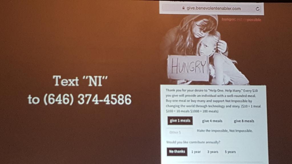 Great way to open #egid2016!  #notimpossible ends their presentation w a cool way to help others.