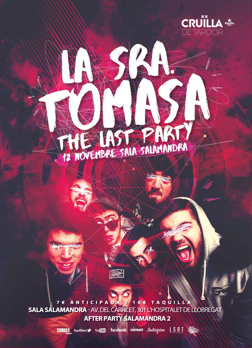 LaSraTomasa's tweet photo. Ja podeu pillar les entrades pel concert de final de gira 🎉🎉 
12 de Novembre, sala Salamandra 1 + @tremendajauria 
https://t.co/AkVav6NHdB https://t.co/qWStrWTIAj