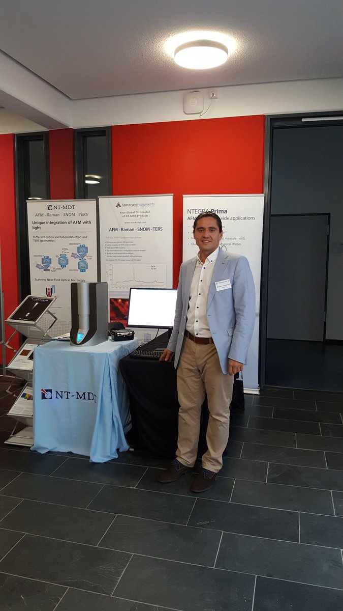 NTMDT's tweet photo. #NTMDT Proudly presents TITANIUM at #Polydays2016 Conference Dr Sergey Lemeshko looks forward to meeting you #afm #spm #snom #nanotechnology https://t.co/nf3OYOrSDW