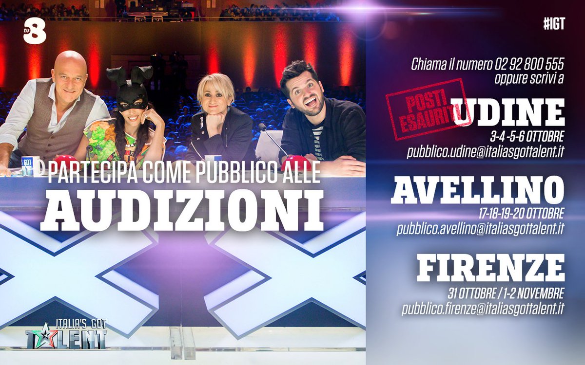 Znalezione obrazy dla zapytania Italia's Got Talent Udine