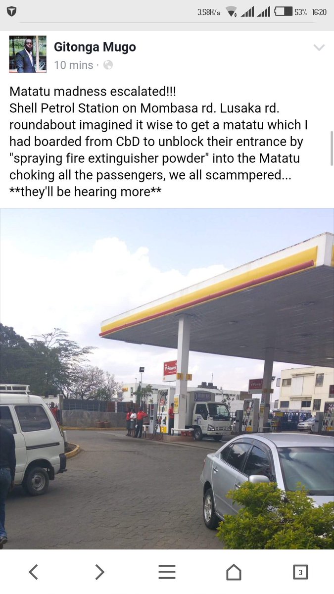 GitongaMugo's tweet image. #MatatuMadness Escalated... who owns/runs the #ShellPetrolStation on Mombasa rd.? @ntsa_kenya @Ma3Route @vivoenergykenya