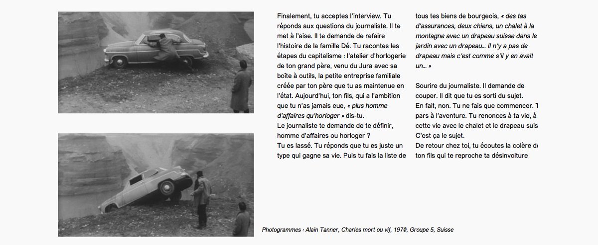 a-m-o-r-c-e-s.fr

Charles mort ou vif, A. Tanner - Texte signé Frédéric Bas pour "AMORCES"