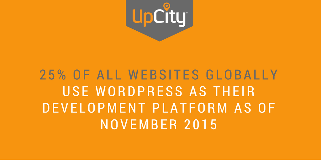 upcityinc's tweet image. Did you know that 25% of all websites GLOBALLY use @WordPress as their development platform? #WebDesignFacts