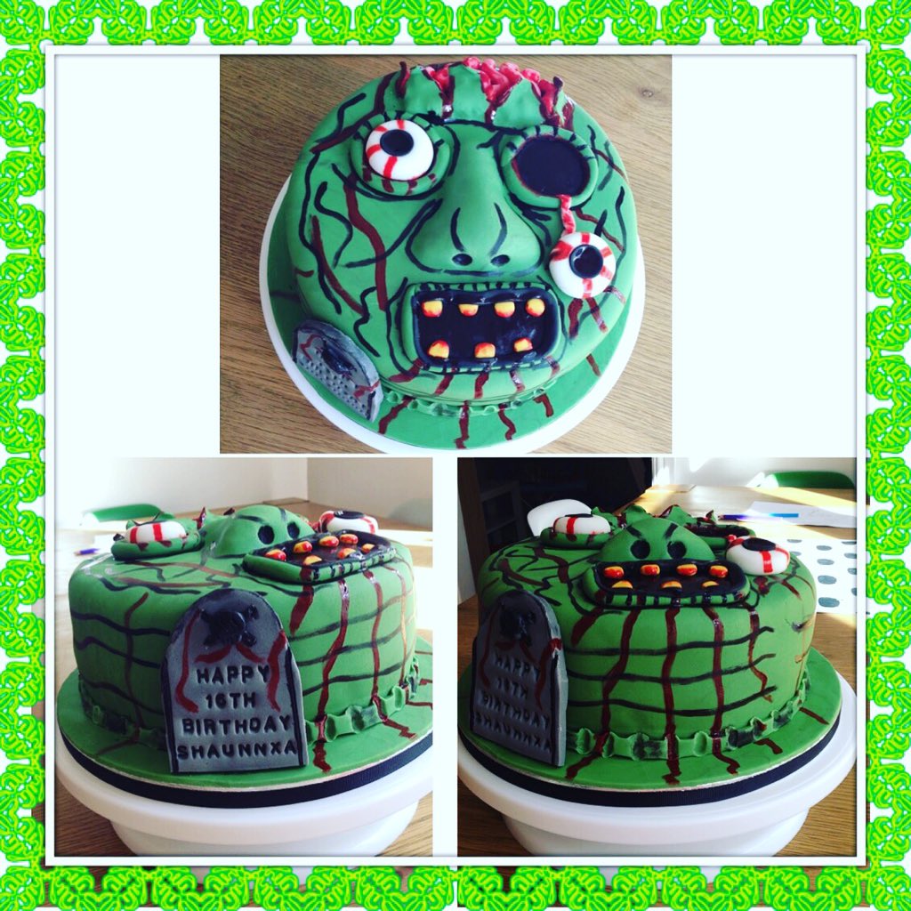 cake_gem's tweet image. Zombie cake for 16th birthday.
I think it turned out great!