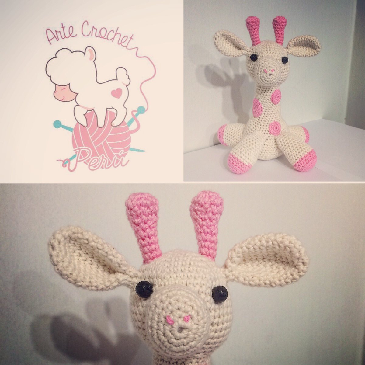 artecrochetperu's tweet image. Ella es Dominga 🌸 #amigurumi #jirafaamigurumi #hechoenperu #hechoamano