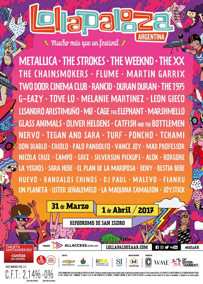 DENYoficial's tweet photo. 31 de Marzo / 1 de Abril @lollapaloozaar en San Isidro. Nos vemos ahí ? ⚡️🤘🏼 https://t.co/ykap382qbG