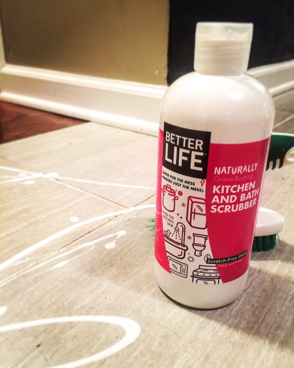 germslose's tweet photo. Better Life  Kitchen &amp; Bath scrubber can be used as a tile/grout cleaner! Sparkles &amp; disinfectants! #germslose https://t.co/Hc6JbkfbLa https://t.co/FH3eGSMvT9