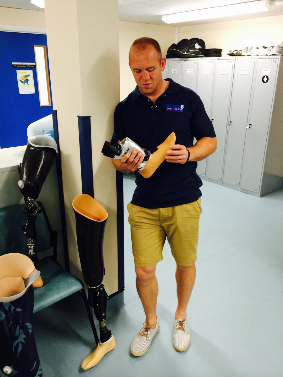 .<a href="/miketindall13/">Mike Tindall</a> on a visit to Hedley Court yesterday - one of the beneficiaries from #RugbyAid <a href="/Rugbyforheroes/">Rugby for Heroes</a>