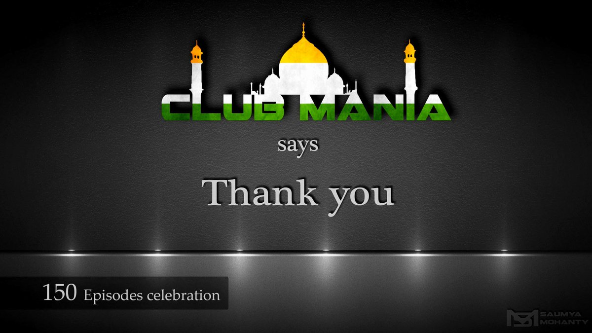 ClubManiaShow's tweet image. With a huge thanks
#CM150 [Psychedelic Edition]  
Tune in 📻 party103.com/player       
Let's have some Boom !!   
HOST: @MohantySaumya