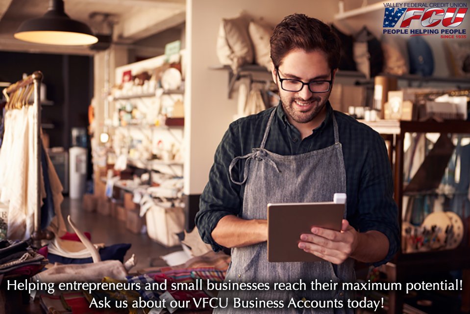 ValleyFCU's tweet photo. An #economical and simple #effective #checking #account designed for #smallbusiness in mind #VFCU #CreditUnion #Entrepreneur #Saving https://t.co/W3JKobzoJ1