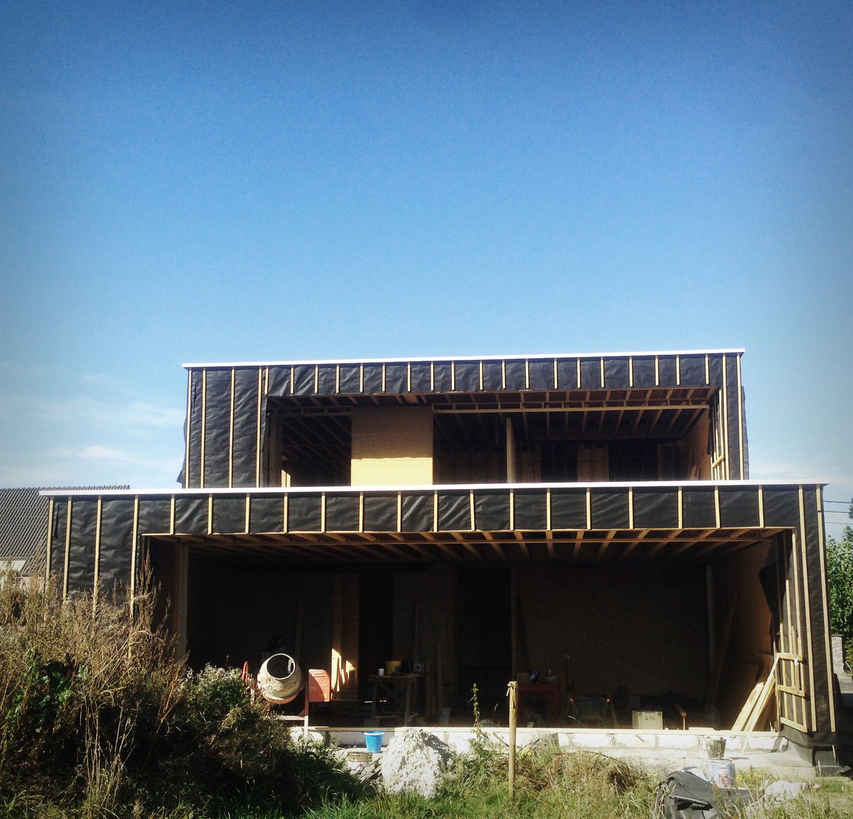 woodframehouse in progress... #underconstruction #passive #wood