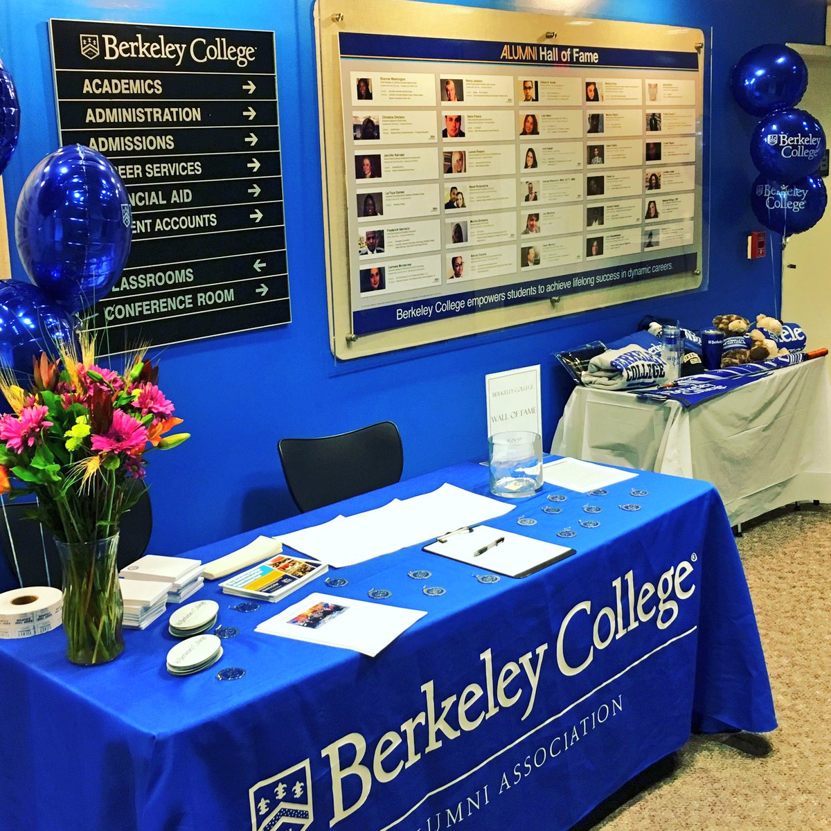 Mike_Iris's tweet photo. Registration Table all set for #Berkeley85 Alumni Networking Reception tonight at @berkeleycollege White Plains! #BerkeleyAlumni https://t.co/m4AZ2J4h6c