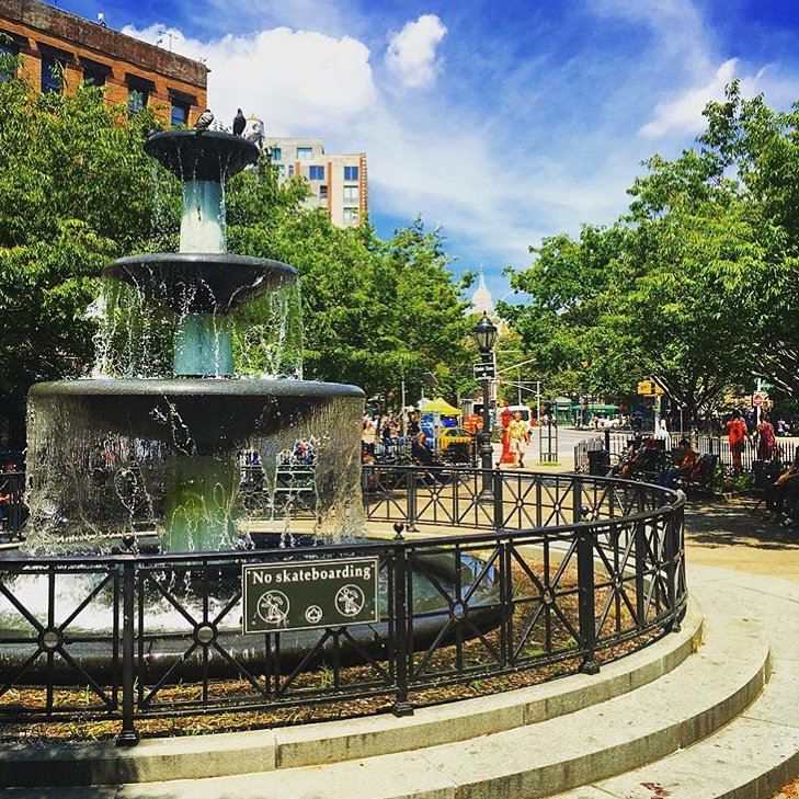 IroquoisNewYork's tweet photo. West Village Views #NYC #parks #FatherDemoSquare #pictureoftheday #TriumphHotels #TheIroquois by Charles R. https://t.co/Dbn5wTRDoq