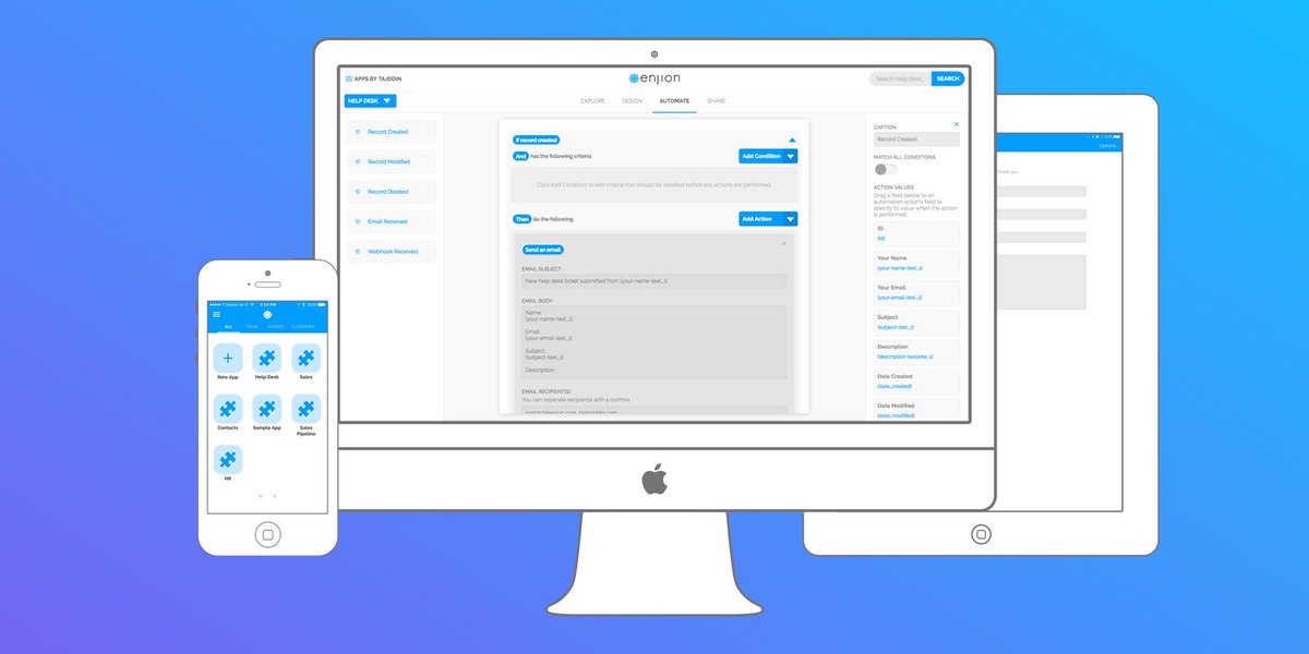 enjion_app's tweet photo. Get more done while also doing less: Automate your business processes with Enjion #AccelerateYourWorkflows Read more https://t.co/K8ppesbp1Y https://t.co/IQP29bBjhz