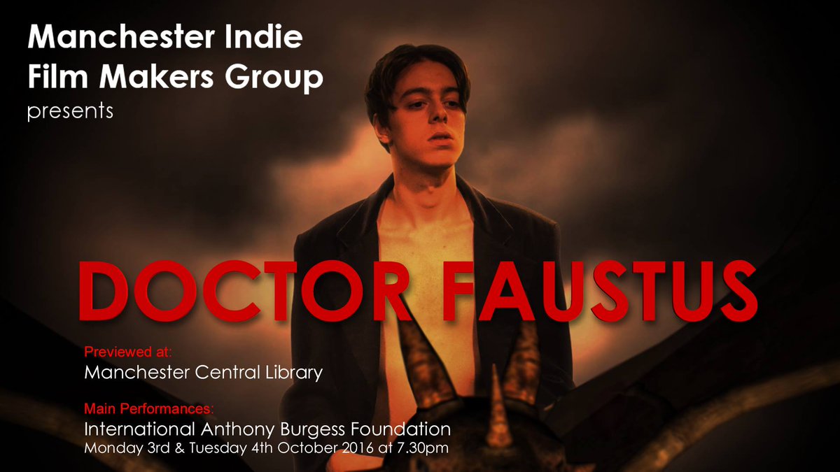TeamShaneRichie's tweet photo. PLS RT Exciting new play DOCTOR FAUSTUS in #Manchester starring @jackidybean &amp;my son @DavidAHall_ 3rd-4thOct TICKETS https://t.co/RZrpQ0taMO https://t.co/YqAcWtIoiS