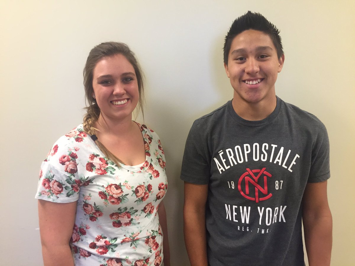 principalteske's tweet image. #hellohawks Thank you Rotary for recognizing two of our finest at your luncheon today. Claire and Angel are fantastic CRHS student leaders.