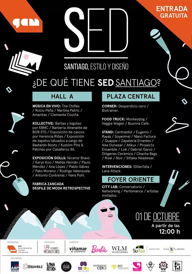 SED_Santiago's tweet photo. #SEDSantiago también #LineUp en @centroGAM https://t.co/vYaDVxLBV4