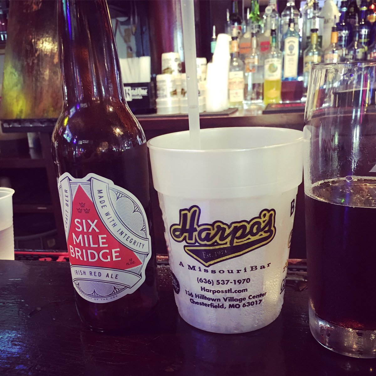 SMBbeer's tweet photo. Beer alert! Our Irish Red Ale with Honey is now available at Harpos in Chesterfield! #madewithintegrity https://t.co/nm3oWkDywp